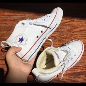 Converse all star white high tops